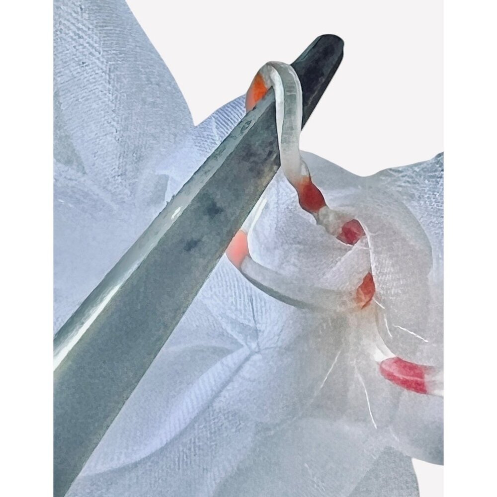 100% Organza Silk Bows With Long Tails Set of 15 White 4 Balloons Showers etc - Picture 7 of 15